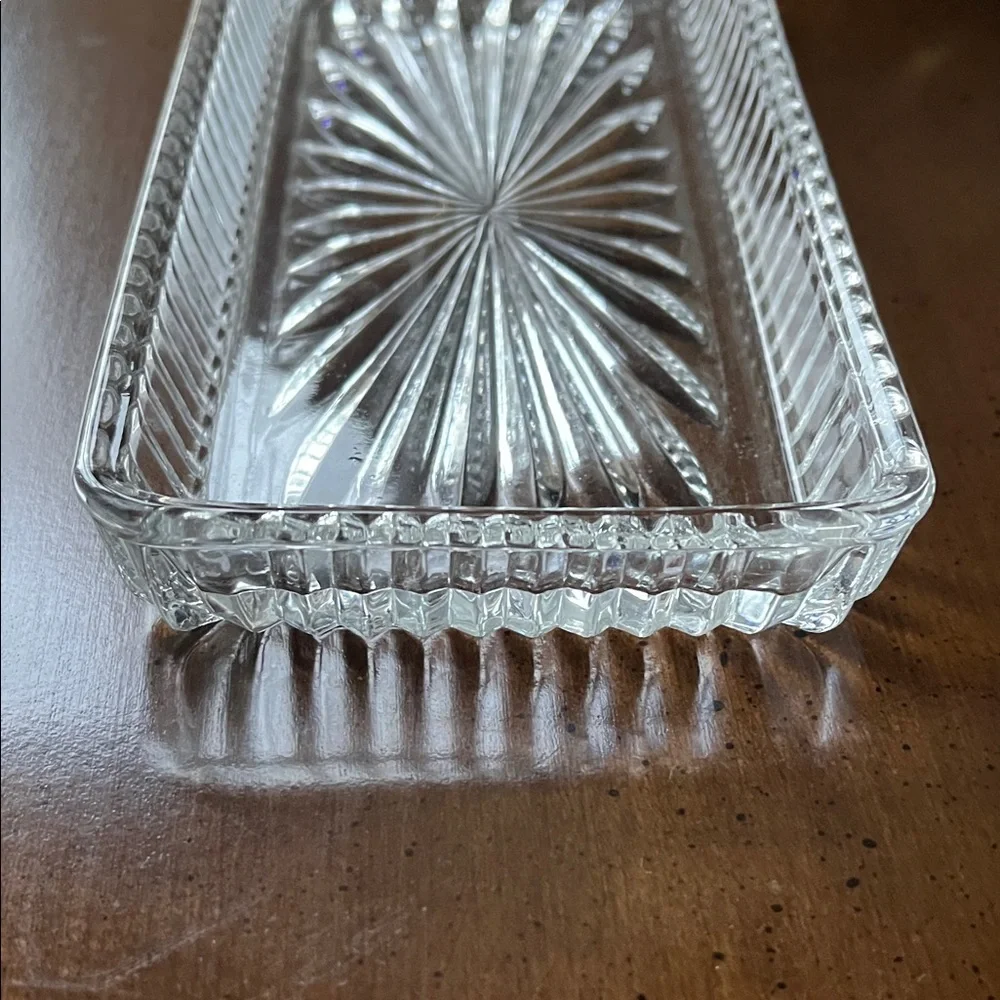 Elegant Clear Glass Rectangular Tray